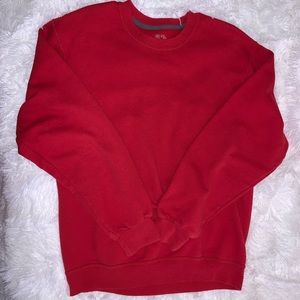 Red crewneck